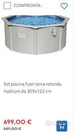 Piscina fuori terra rigida BESTWAY Hydrium