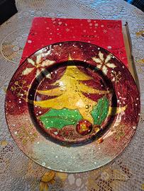 piatto decorativo natalizio