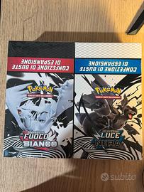 Pokémon Display Box 6 Buste Luce Nera Fuoco Bianco