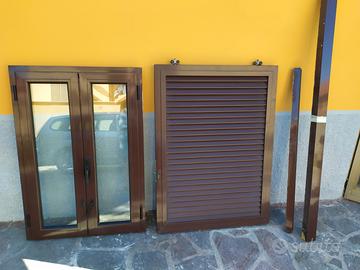 Persiana scorrevole e finestra due ante