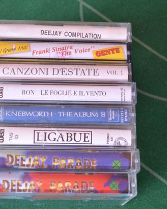 8 musicassette generi vari Ligabue - Ron - Dee Jay