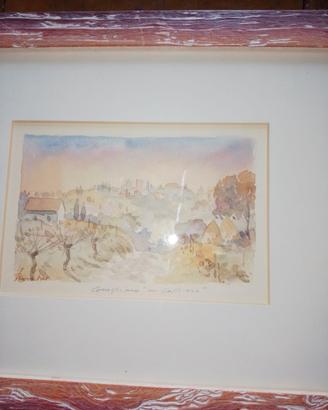 quadro acquerello Franco Corrocher Conegliano