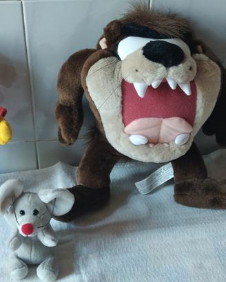 SET nr. 3 simpatici pupazzi, Bart, Taz, topino