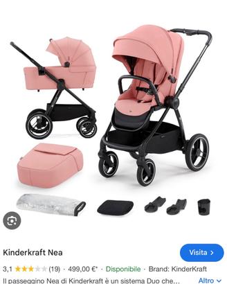 Passeggino Duo Kinderkraft Nea collezione 2025 Ros