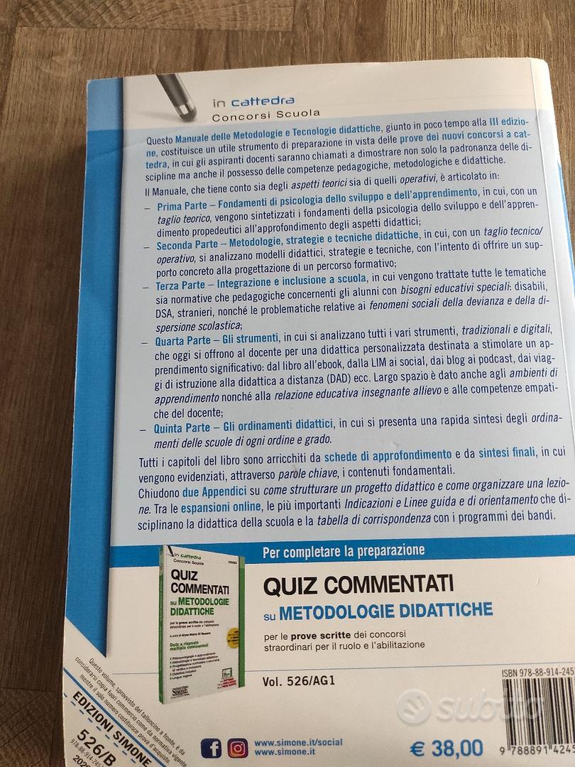 Manuale metodologie e tecnologie didattiche - Libri e Riviste In vendita a  Taranto
