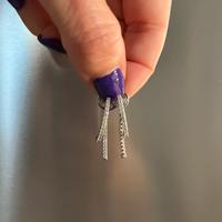 Orecchini con clip polsino con strass