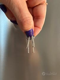 Orecchini con clip polsino con strass