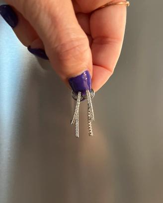 Orecchini con clip polsino con strass