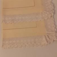 Lenzuolo ricamato a mano con federe