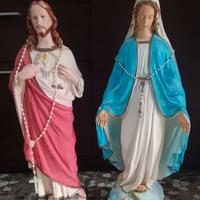 Statue Gesù e madonna