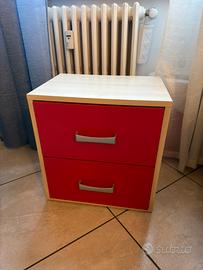Comodino Rosso
