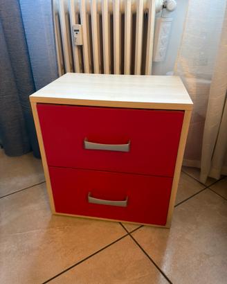 Comodino Rosso