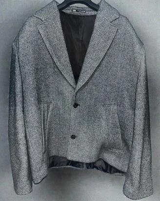 Giacca corta da uomo Zara grigia L abbondante
