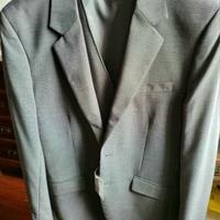 abito completo grigio tg. 46 con gilet abbinato -