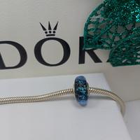 charm vetro di Murano blu 