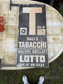 Insegna sali e tabacchi vintage