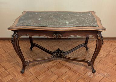Tavolo salone vintage piano in marmo stile '800