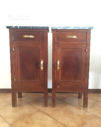 Comodini anni 40 piano in marmo