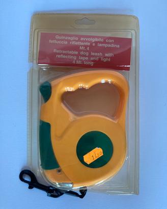 Guinzaglio avv. fettuccia riflettente e lampadina