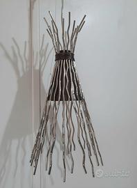 Lampadario in acciaio