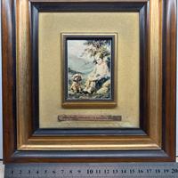 Quadro di V. Livraghi su lamina d’argento Wenk