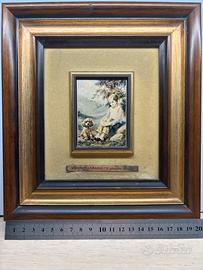 Quadro di V. Livraghi su lamina d’argento Wenk