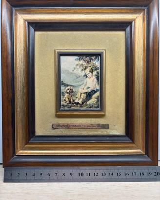 Quadro di V. Livraghi su lamina d’argento Wenk