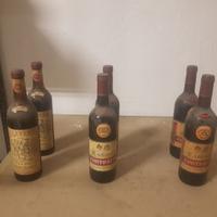 Bottiglie di vino annate 1969 , 1970