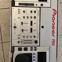 Consolle 2x cdj 100 mixer e flyCase