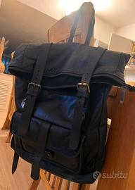 Zaino pelle nero unisex
