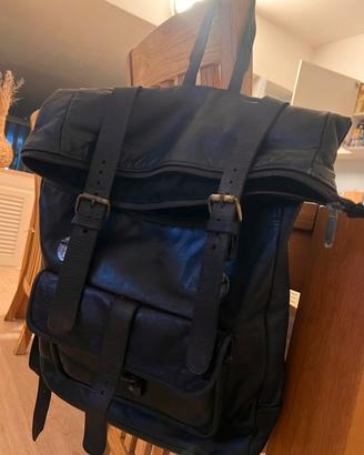 Zaino pelle nero unisex