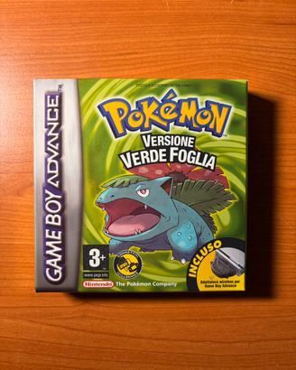 Pokémon Verde Foglia GBA Originale Nintendo