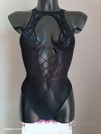 Body donna sexy gotico elasticizzato 