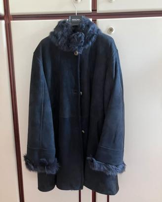 Montone donna colore blu