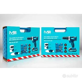 Trapano Avvitatore Litio Kit 31pz Valigetta 2Batt
