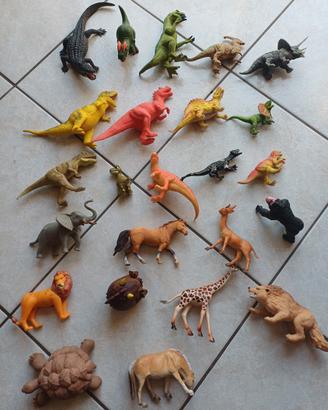 calendario avvento 24 pezzi dinosauri e animali