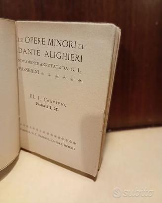 Dante /Convivio e Citazioni Dantesche (L.Eusebio)