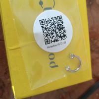 Horseshoe in titanio color argento