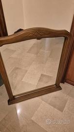 Specchio con cornice in legno 80x102