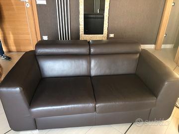 Coppia divani vera pelle