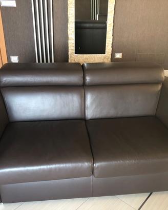 Coppia divani vera pelle