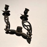 Portacandele antico in ferro