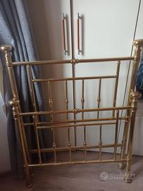 Testata / Testiera in ottone per letto singolo
