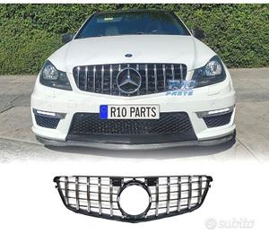GRIGLIA MERCEDES W204 07-14 LOOK AMG GT NERO CROMA