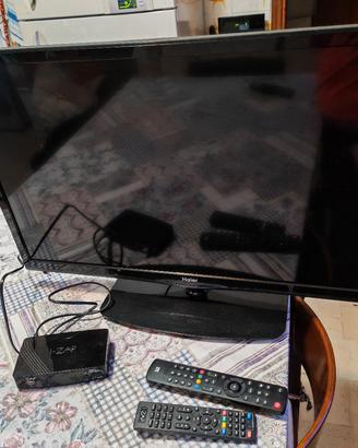 TV Haier 32” HD Ready con decoder e 2 telecomandi 