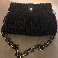 Borsa in cordino glitterato dorato