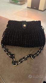 Borsa in cordino glitterato dorato