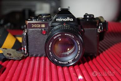 fotocamera Minolta XG9 con obbiettivo 50 mm  f/1,4