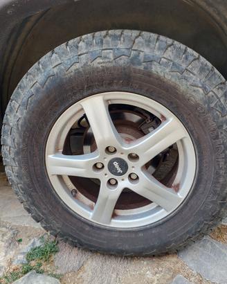 Cerchi in lega e gomme per jeep cherroke crd