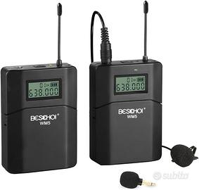 Beschoi 70M Wireless Microfono Lavalier AUDIO